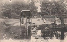 LE VESINET  78  YVELINES  CPA  LAC INFERIEUR  PASSAGE DU GUE - Le Vésinet