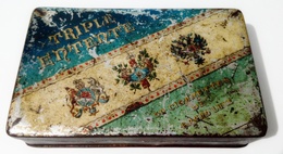 Rare Romanian 1910s Metal Case TRIPLE ENTENTE - TRIPLA ANTANTA - Contenitori Di Tabacco (vuoti)