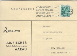 Drucksache - Switzerland.  Used 1945.  H-997 - Lettres & Documents