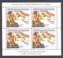 Congo (Kinshasa) - 2002 Nobel Four Stamp Kleinbogen (1) MNH__(THB-5609) - Ungebraucht