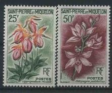 1962 St. Pierre & Miquelon, Fiori , Serie Completa Nuova (**) - Unused Stamps