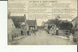 Saint-Clement  89    Un Festin A St-Clement_Rue Tres Tres Animée Et Voir Le Scan - Saint Clement