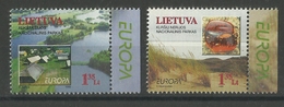 LITHUANIA 1999 EUROPA  NATURE RESERVES,PARKS SET  MNH - 1999