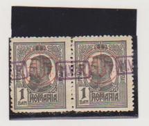 ERROR KING CAROL I, 1918  RARRE  TIMBRE NEOblitérés - En Paire - Curiosité - Overprint   MVIR DOUBLE And MVIR - Ongebruikt