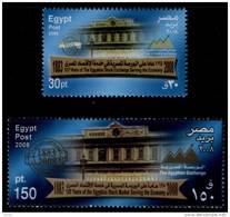 EGYPT / 2008 / CAIRO & ALEX. STOCK EXCHANGES / MNH / VF / 3 SCANS . - Ungebraucht