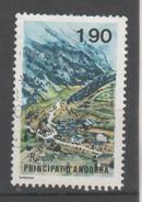 ANDORRE FRANCAIS 1987 - LE VILLAGE DE RANSOL, VOIR LE SCANNER - Usados