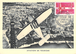 Carte Premier Jour Aviation De Tourisme Toussus Le Noble 1962 Aviation Légère Et Sportive - 1960-.... Storia Postale