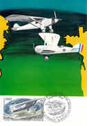 Carte  Philatélique Premier Jour Timbre Poste Aérienne Charles Lindbergh Nugesser Et Coli 1977 - 1960-.... Lettres & Documents