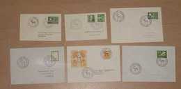 Schweden Sweden 1950-56 Collection 6 Covers Elk Postmark - Collezioni