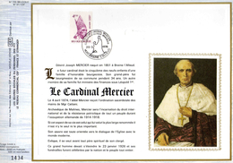 Feuillet Tirage Limité CEF 155 1798 Le Cardinal Mercier Braine L'Alleud - 1971-1980