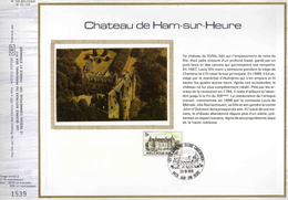 Feuillet Tirage Limité CEF 166 1835 Château De Ham-sur-Heure - 1971-1980