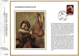 Feuillet Tirage Limité CEF 177 1827 Jeunesses Musicales Violon Musique Namur - 1971-1980