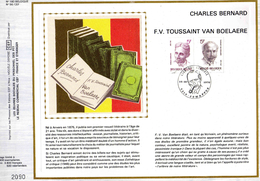 Feuillet Tirage Limité CEF 180 1828 1829 C. Bernard F.V. Toussaint Van Boelaere Jemappes - 1971-1980