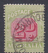 Australia Postage Due Stamps SG D81  1912-23 Two Pennies Perf 14 Used - Portomarken