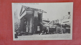 1938 Great Hurricane Of New England-- Unitarin Church In Ruins - Massachusetts > Worcester  --ref 2507 - Worcester