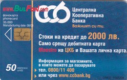 Bulgaria, BulFon, BUL-C-250, Bulfon Url Over Ccb Logo, 3052, 2 Scans.   Only 35.000 Issued - Bulgarien