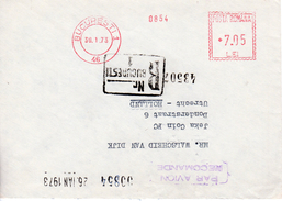 1973 Registered Envelope Mit Luftpost  From BUCURESTI 1  To Utrecht(Niederlande) - Cartas & Documentos
