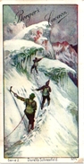 7 Cards C1900 ALPINISME Mountaineering Pub Chocolade Gatrmann Brouillaud Bordeaux Berger  Cacao Litho - Other & Unclassified