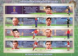 Russia 2016 Sheetlet 2018 FIFA World Cup Football Legends Soccer Sports Player Famous People Stamps MNH - 2018 – Russland