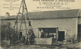 84 - Monteux  : Entreprise De Sondages ; Puits Artésiens & Instantanés - S. Nicolaud & Cie . - Monteux