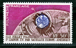 Polynésie PA   6 Satellite Communications  Neuf ** MNH Sin Charmela Cote 14 - Ozeanien