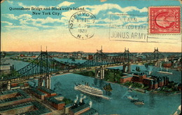 N°2942 QQQ 55  QUEENSBORO BRIDGE AND BLACKWELL S ISLND NEW YORK CITY PINKESTEIN - Other Monuments & Buildings