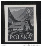 POLAND 1956 TOURISM BLACK PRINT NHM Mountains Mountain Chalet Hut - Ensayos & Reimpresiones