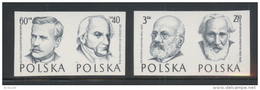 POLAND 1957 DOCTORS BLACK PROOFS PAIRS NHM Health Medicine Chemistry Biology Writer Philosopher Physical Sciences TB - Proeven & Herdruk