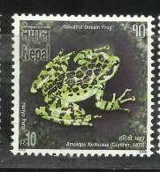 NEPAL, 2006, Bio Diversity, Fauna,  Beautiful Stream Frog , MNH ,(**) - Kikkers