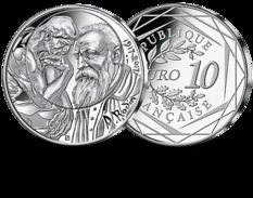 " Pièce Monnaie 10 Euros Commémorative FRANCE 2017 - Auguste Rodin - En Argent" - Frankreich