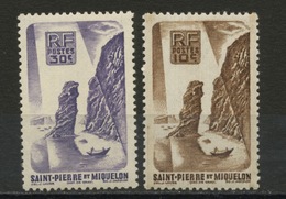 SPM. DIVERS - N° Yvert 325+326** - Unused Stamps