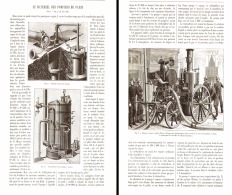 LE MATERIEL DES  " POMPIERS DE PARIS "   1887 (1) - Bomberos