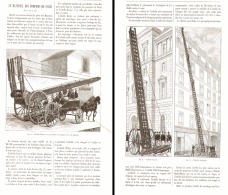 LE MATERIEL DES  " POMPIERS DE PARIS "   1887 (2) - Pompiers