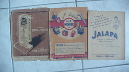 LOT De 3 Protège-cahiers Publicitaires En Papier, Wonder, Sirop Des Vosges, Jalapa Détachant Textile - Colecciones & Series