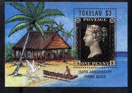 (042) Tokelau  Stamp Jubilee Sheet / Bf / Bloc / 150 Annee Du Timbre / Penny Black  ** / Mnh  Michel BL 1 - Tokelau