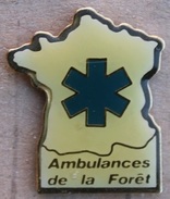 AMBULANCE DE LA FORÊT - CARTE DE FRANCE  CROIX BLEUE -     (15) - Medizin