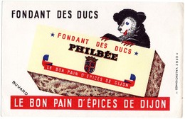 Buvard ;  Fondant Des Ducs PHILBEE - Sucreries & Gâteaux