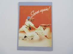 016C/ Baseball 'scores Again' (repro) Mad Dog West Palm Beach Publ. - Sportifs