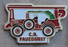 SAPEURS POMPIERS - C.S. FAUCOGNEY  - VIEUX CAMION - ECHELLE -     (15) - Brandweerman