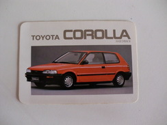Toyota Corolla Hatchback Portugal Portuguese Pocket Calendar 1988 - Tamaño Pequeño : 1981-90