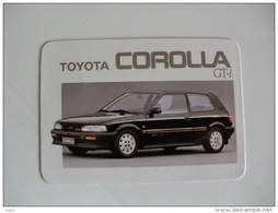 Toyota Corolla GT- I Portugal Portuguese Pocket Calendar 1988 - Petit Format : 1981-90