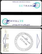 1 Ticket Transport Algeria Tram Tramway Alger Algiers Argel Billete De Transporte Tranvía - 2 Scans - Welt