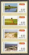 Denmark Danmark Dänemark 2010 ATM Franking Labels Vignettes D'Affranchissement Self Adhesive Autocollant No. 53-56 MNH - Automaatzegels [ATM]