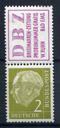 33831) BUND Zusammendruck S 15 Postfrisch Aus 1955, 100.- &euro; - Se-Tenant
