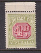 Australia Postage Due Stamps SG D96  1922 Four Pennies Mint $ 35.00 - Impuestos