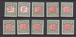 Australia Postage Due Stamps SG D132-140a Mint Stamps - Port Dû (Taxe)