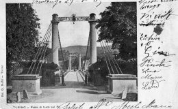 [DC9900] CPA - TORINO - PONTE DI FERRO SUL PO - Viaggiata 1905 - Old Postcard - Ponts