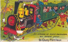 ¤¤  -  19  -  SAINT-QUAI-PORTRIEUX   -  Carte à Système  -  Train , Cheminots   -  ¤¤ - Saint-Quay-Portrieux