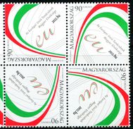 XF0902 Hungary 2011 Flag 1v Block MNH - Unused Stamps