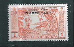 Colonie Taxe De Nouvelles Hébrides, De 1953  N°40  Neuf * (cote 15€) - Neufs